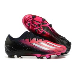 Adidas X Speedportal .1 2022 World Cup Boots FG Low-top Black Pink Soccer Cleats 