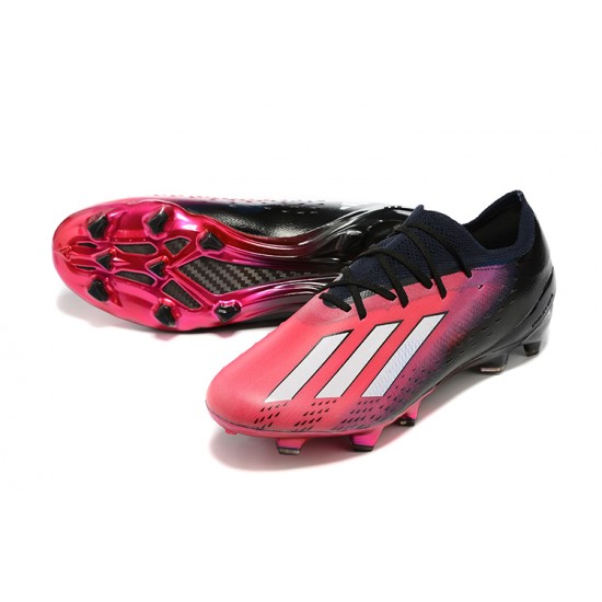 Adidas X Speedportal .1 2022 World Cup Boots FG Low-top Black Pink Soccer Cleats 