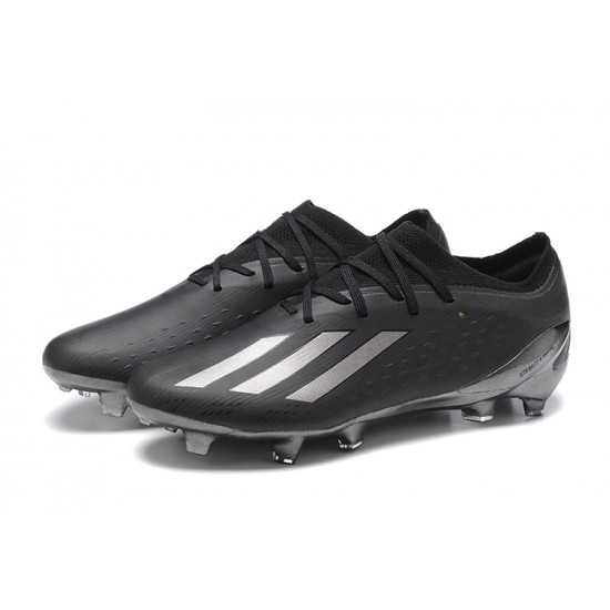 Adidas X Speedportal .1 2022 World Cup Boots FG Low-top Black Sliver Soccer Cleats 