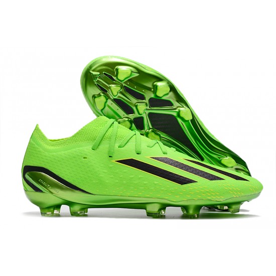 Adidas X Speedportal .1 2022 World Cup Boots FG Low-top Green Black Soccer Cleats 