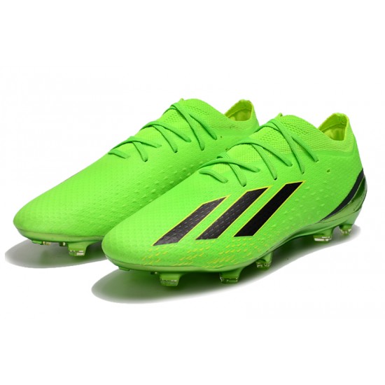 Adidas X Speedportal .1 2022 World Cup Boots FG Low-top Green Black Soccer Cleats 