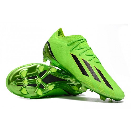 Adidas X Speedportal .1 2022 World Cup Boots FG Low-top Green Black Soccer Cleats 