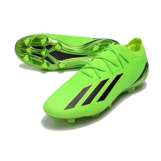 Adidas X Speedportal .1 2022 World Cup Boots FG Low-top Green Black Soccer Cleats 