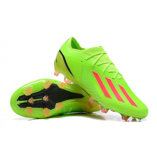 Adidas X Speedportal .1 2022 World Cup Boots FG Low-top Green Pink Soccer Cleats 