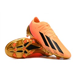 Adidas X Speedportal .1 2022 World Cup Boots FG Low-top Orange Gold Men Soccer Cleats 