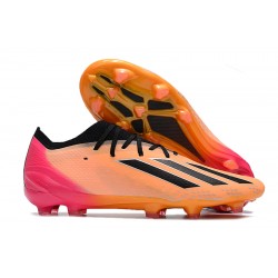 Adidas X Speedportal .1 2022 World Cup Boots FG Low-top Pink Orange Black Soccer Cleats 