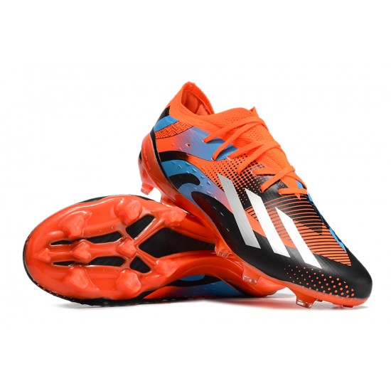 Adidas X Speedportal .1 2022 World Cup Boots FG Low-top Red Blue Black Men Soccer Cleats 