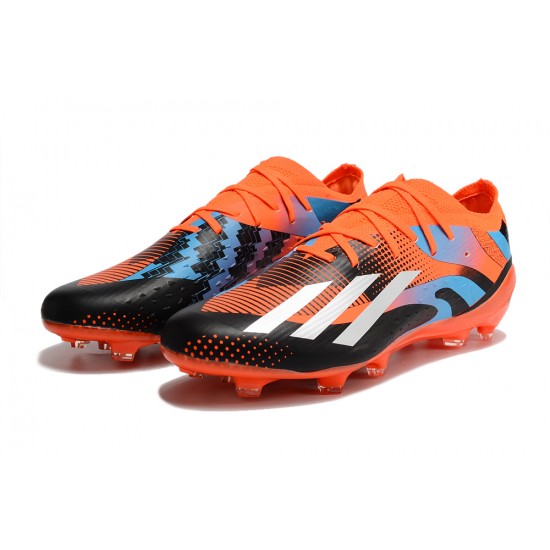 Adidas X Speedportal .1 2022 World Cup Boots FG Low-top Red Blue Black Men Soccer Cleats 