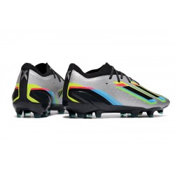 Adidas X Speedportal .1 2022 World Cup Boots FG Low-top Sliver Black Soccer Cleats 