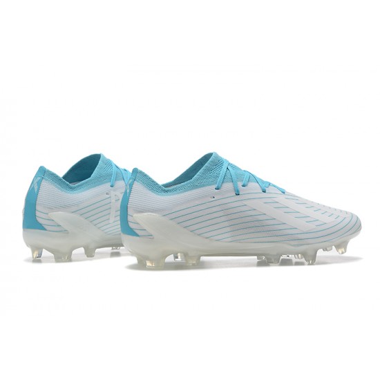 Adidas X Speedportal .1 2022 World Cup Boots FG Low-top White Blue Soccer Cleats 