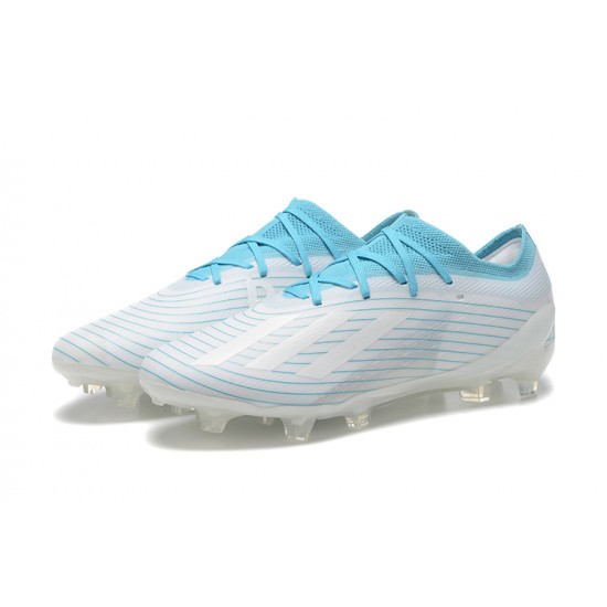 Adidas X Speedportal .1 2022 World Cup Boots FG Low-top White Blue Soccer Cleats 