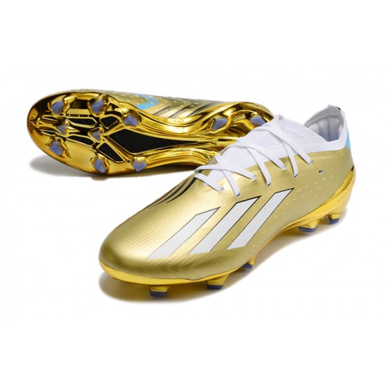 Adidas X Speedportal .1 2022 World Cup Boots FG Low-top White Gold Men Soccer Cleats 