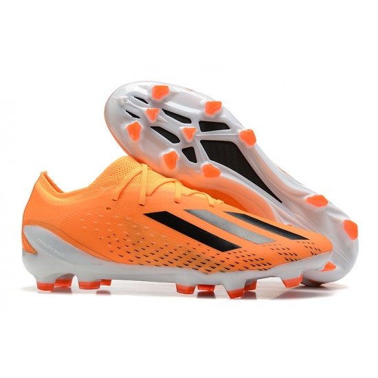 Adidas X Speedportal .1 2022 World Cup Boots FG Low-top White Orange Soccer Cleats 