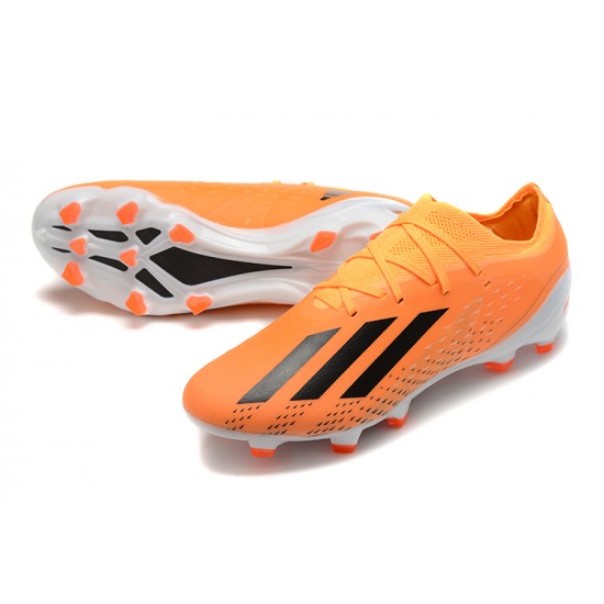 Adidas X Speedportal .1 2022 World Cup Boots FG Low-top White Orange Soccer Cleats 