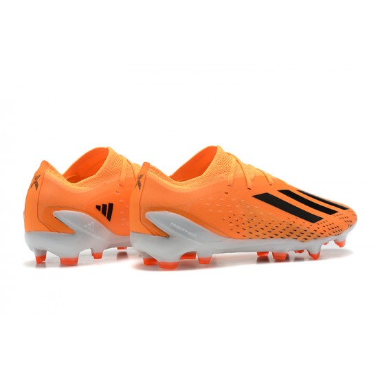 Adidas X Speedportal .1 2022 World Cup Boots FG Low-top White Orange Soccer Cleats 