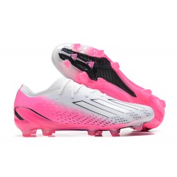 Adidas X Speedportal .1 2022 World Cup Boots FG Low-top White Pink Soccer Cleats 