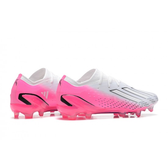 Adidas X Speedportal .1 2022 World Cup Boots FG Low-top White Pink Soccer Cleats 