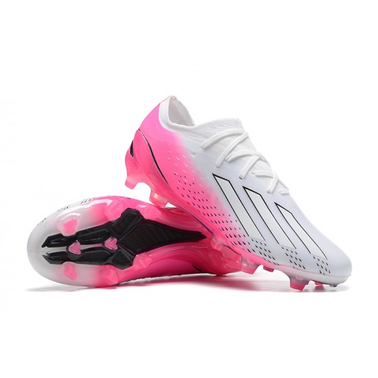 Adidas X Speedportal .1 2022 World Cup Boots FG Low-top White Pink Soccer Cleats 