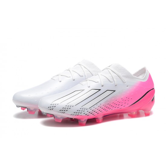 Adidas X Speedportal .1 2022 World Cup Boots FG Low-top White Pink Soccer Cleats 