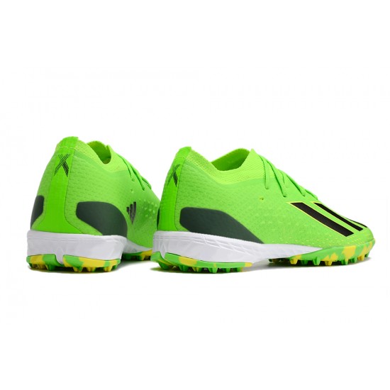 Adidas X Speedportal .1 TF Low-top Green Yellow Black Women And Men Soccer Cleats 