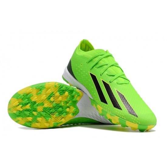 Adidas X Speedportal .1 TF Low-top Green Yellow Black Women And Men Soccer Cleats 