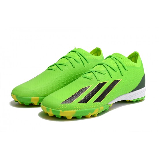 Adidas X Speedportal .1 TF Low-top Green Yellow Black Women And Men Soccer Cleats 