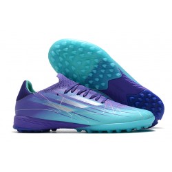 Adidas X Speedportal .1 TF Low-top Purple Blue Soccer Cleats 