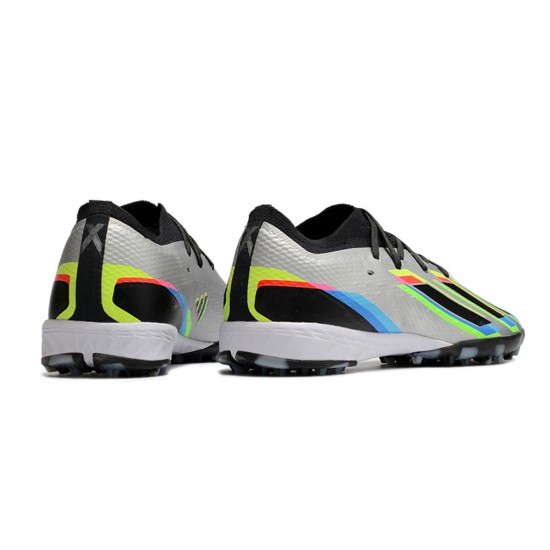 Adidas X Speedportal .1 TF Low-top Sliver Black Multi Women And Men Soccer Cleats 