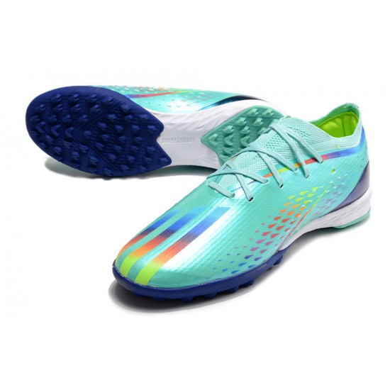 Adidas X Speedportal .1 TF Low-top Turqoise Multi Women And Men Soccer Cleats 