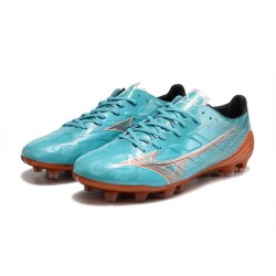 Mizuno Alpha Made In Japan Fg Low-Top Turqoise Brown For Men Soccer Cleats 