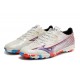 Mizuno Alpha Made In Japan Tf Low-Top Beige Blue Red For Men Soccer Cleats 