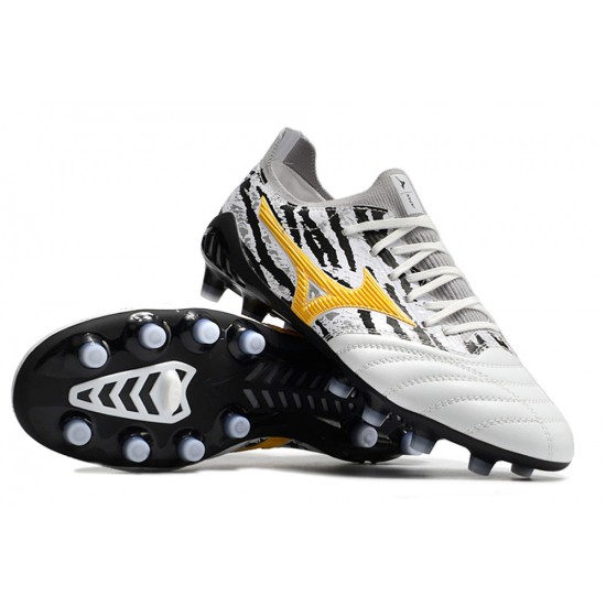 Mizuno Morelia Neo Iii Made In Japan AG Low-Top Black White For Men Soccer Cleats 