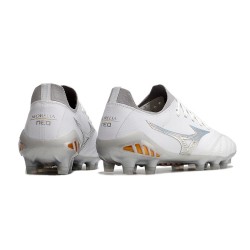 Mizuno Morelia Neo Iii Made In Japan AG Low-Top Gold White For Men Soccer Cleats 