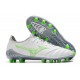 Mizuno Morelia Neo Iii Made In Japan AG Low-Top White Grey For Men Soccer Cleats 