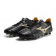 Mizuno Morelia Neo Iii Pro AG Low-Top Black Gold For Men Soccer Cleats 