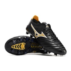 Mizuno Morelia Neo Iii Pro AG Low-Top Black Gold For Men Soccer Cleats 