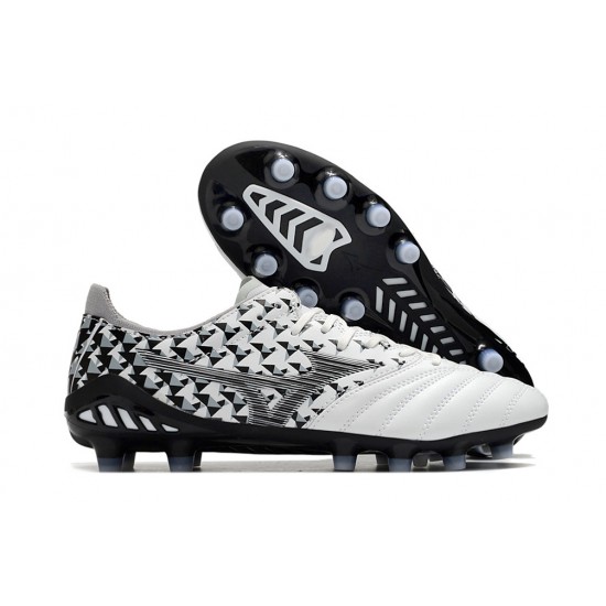 Mizuno Morelia Neo Iii Pro AG Low-Top Black White For Men Soccer Cleats 