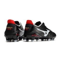 Mizuno Morelia Neo Iii Pro AG Low-Top Black White Red For Men Soccer Cleats 