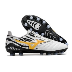 Mizuno Morelia Neo Iii Pro AG Low-Top Black White Yellow For Men Soccer Cleats 