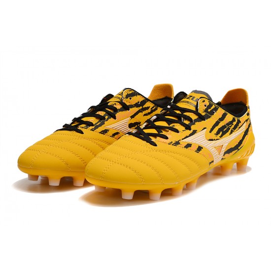 Mizuno Morelia Neo Iii Pro AG Low-Top Black Yellow For Men Soccer Cleats 