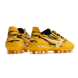 Mizuno Morelia Neo Iii Pro AG Low-Top Black Yellow For Men Soccer Cleats 