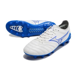 Mizuno Morelia Neo Iii Pro AG Low-Top White Blue For Men Soccer Cleats 