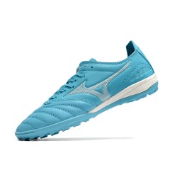 Mizuno Morelia Wave Cup Classic Tf Low-Top Blue White For Men Soccer Cleats 