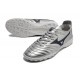 Mizuno Morelia Wave Cup Classic Tf Low-Top Sliver Black For Men Soccer Cleats 