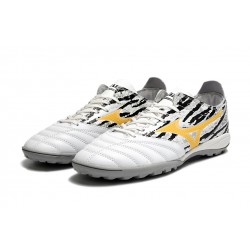 Mizuno Morelia Wave Cup Classic Tf Low-Top White Black For Men Soccer Cleats 