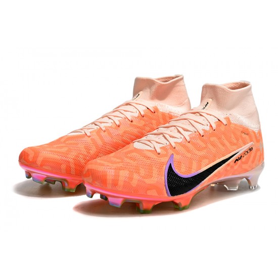 Nike Air Zoom Mercurial Superfly IX Elite FG High-top Apricot Women And Men Soccer Cleats 