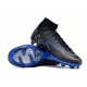 Nike Air Zoom Mercurial Superfly IX Elite FG High-top Black Dark Blue Women And Men Soccer Cleats 