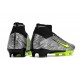 Nike Air Zoom Mercurial Superfly IX Elite FG High-top Black Grey Yellow Women And Men Soccer Cleats 