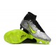 Nike Air Zoom Mercurial Superfly IX Elite FG High-top Black Grey Yellow Women And Men Soccer Cleats 