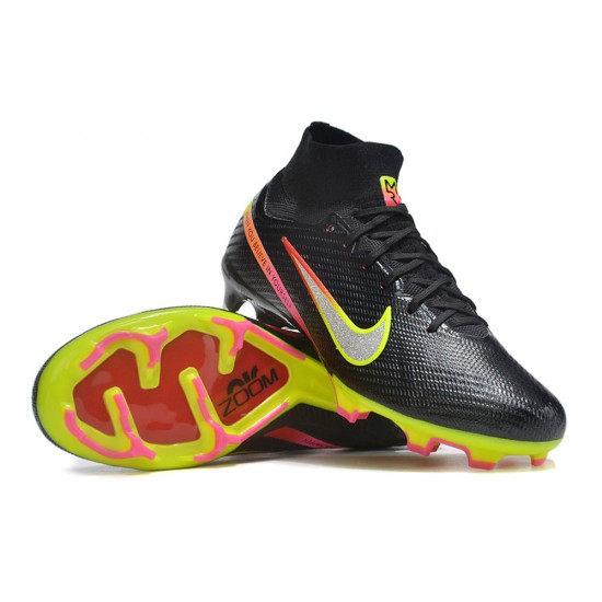 Nike Air Zoom Mercurial Superfly IX Elite FG High-top Black Multi Women And Men Soccer Cleats 